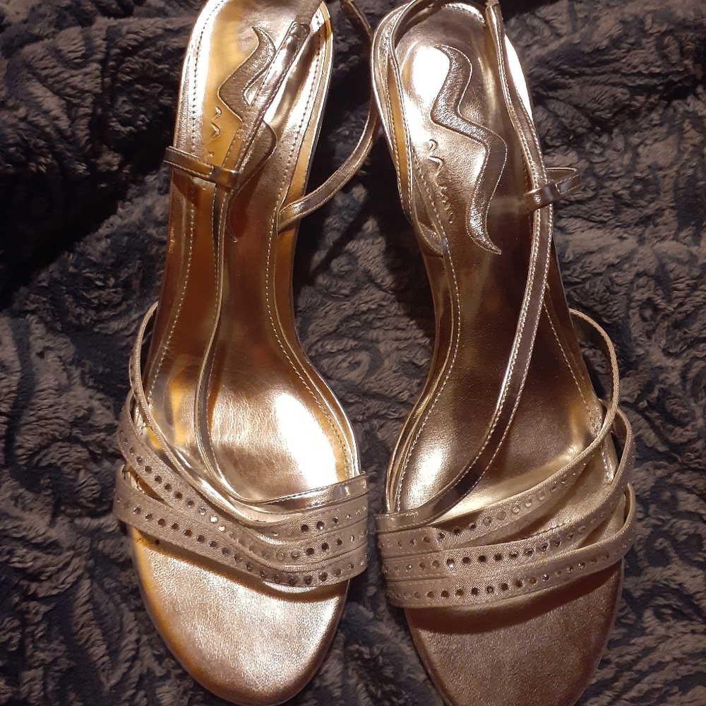Silver heels